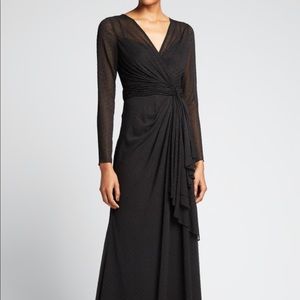 Badgley Mishka Stud-Embellished Georgette Gown